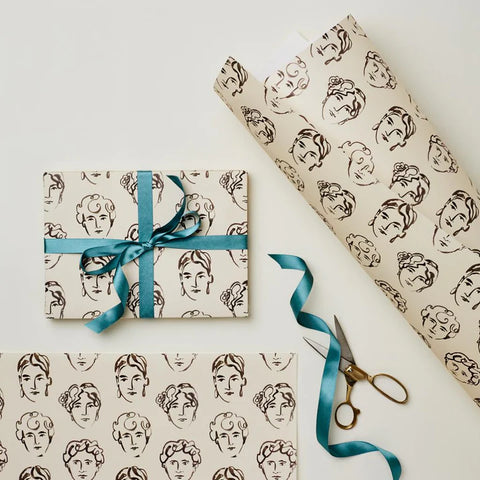 Portrait Patterned Wrapping Paper