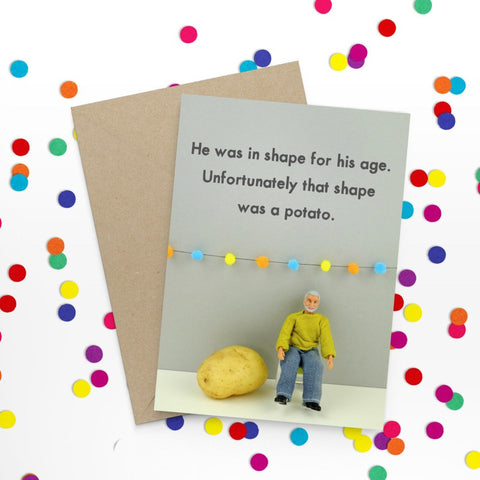" Potato " Greeting Card