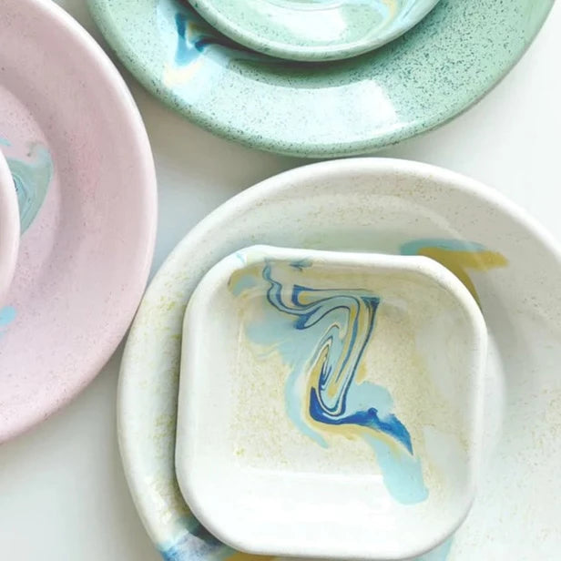 Product image of Enamel Square Plate (Multiple Styles)