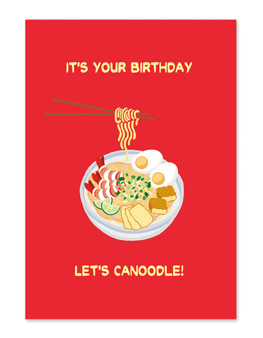 " Let's Canoodle! " Greeting Card