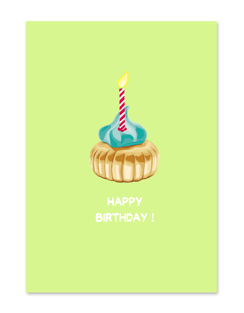 " Happy Birthday Iced Gem " Greeting Card