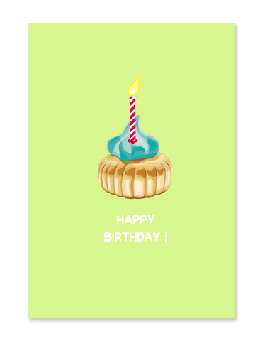 " Happy Birthday Iced Gem " Greeting Card