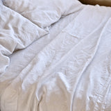 White Linen Bed Set - Thorn and Burrow