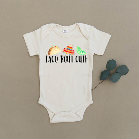 Taco Bout Cute Organic Baby Bodysuit