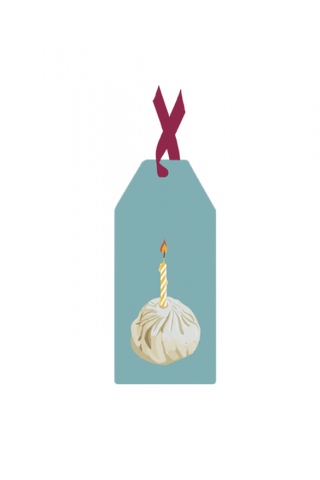" Birthday Dumplings " Gift Tag