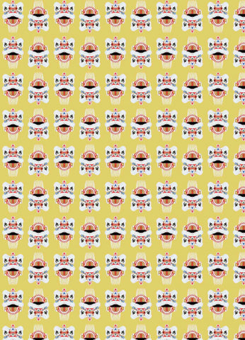 " Lion Dance " Wrapping Paper