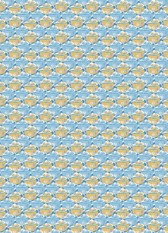 " Blue Teapot " Wrapping Paper