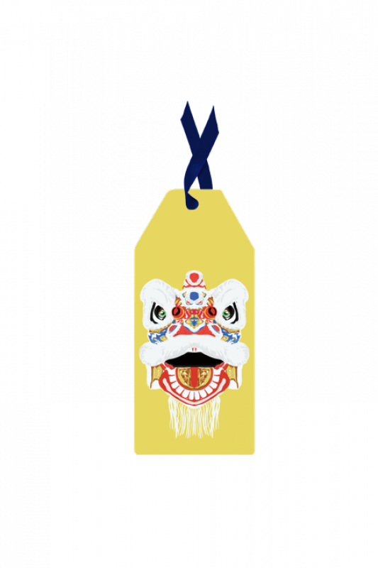 " Lion Dance " Gift Tag