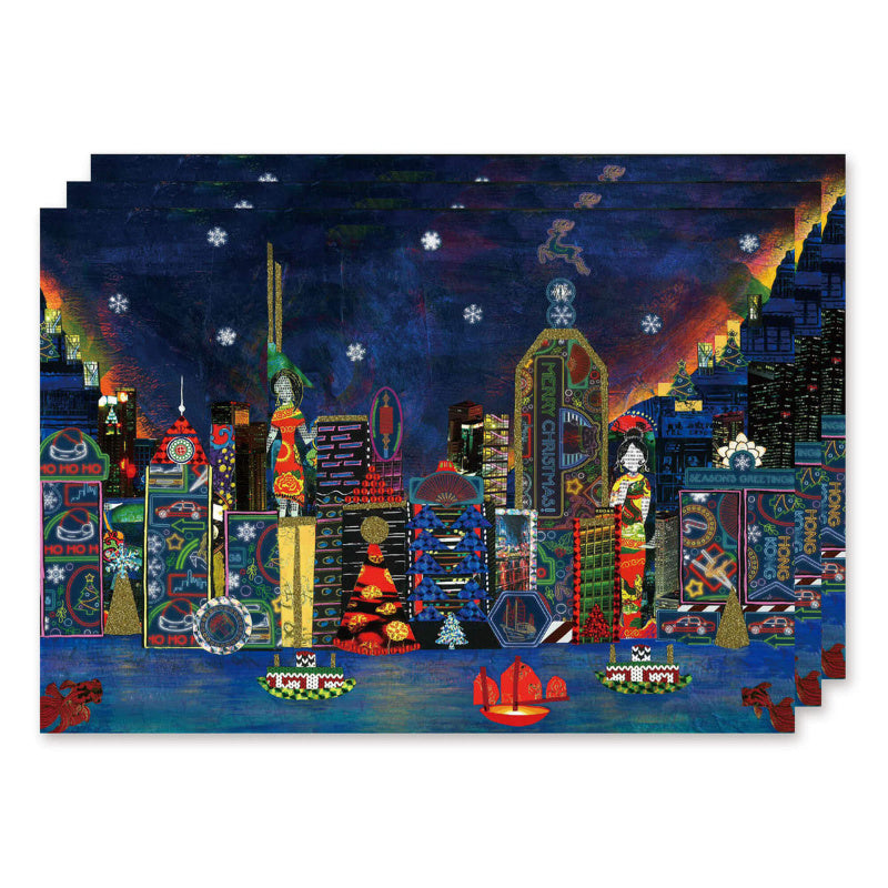" Sparkle in The City " Pack of 10 -  Christmas Card