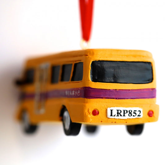 Hanging Decoration: Hong Kong School Bus