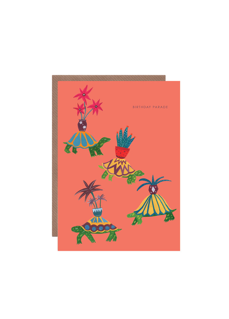 " Tortoise Parade " Card