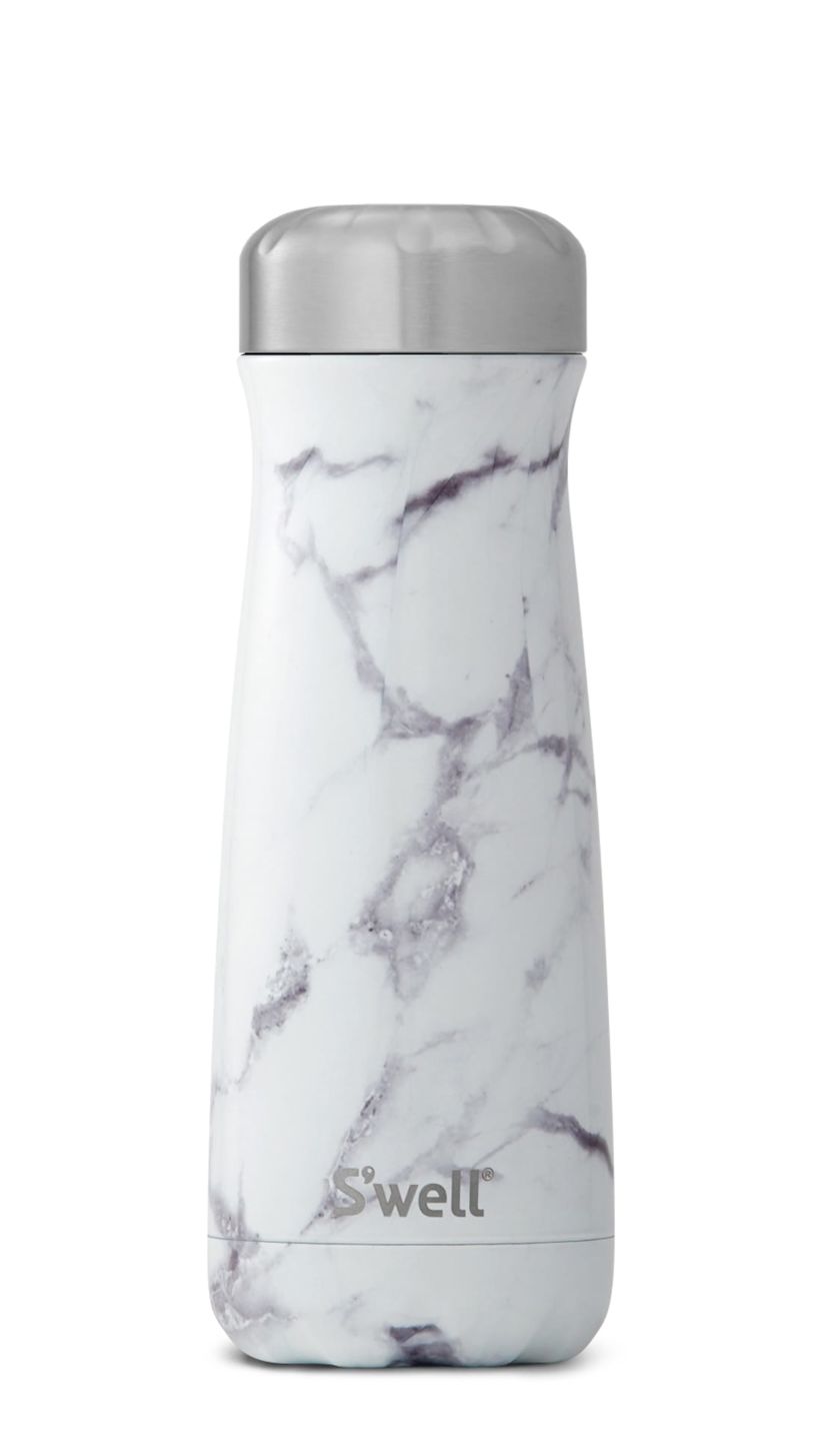 Product image of White Marble Traveler - Stainless Steel S'well Water Bottle
