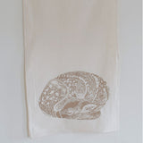 Sleeping Deer Cotton Tea Towel & Napkins