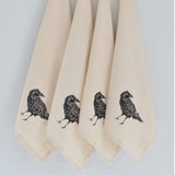 Crow Cotton Tea Towel & Napkins