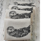 Otter Cotton Tea Towel & Napkins