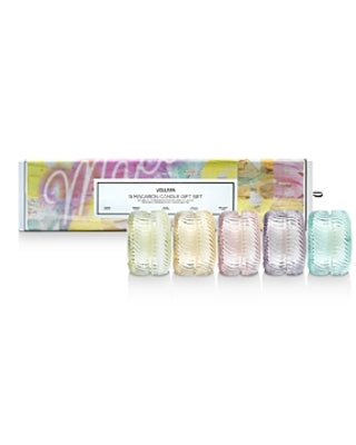 5 Macaron Candles Gift Set