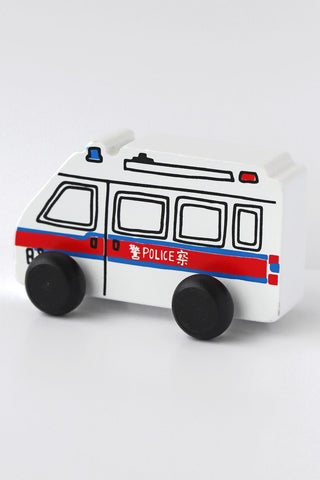 Hong Kong Push Along Police Van Toy