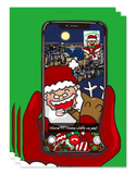 Christmas Card Pack of 10 – Santa FaceTime