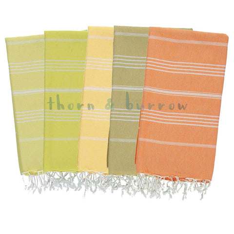 Yellowish - 100% Cotton Mini Turkish Towel